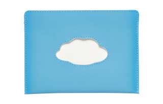 Delvaux Delvau Magritte Calfskin Combination Card Holder Card Holder Women's Sky Blue/Ivory White