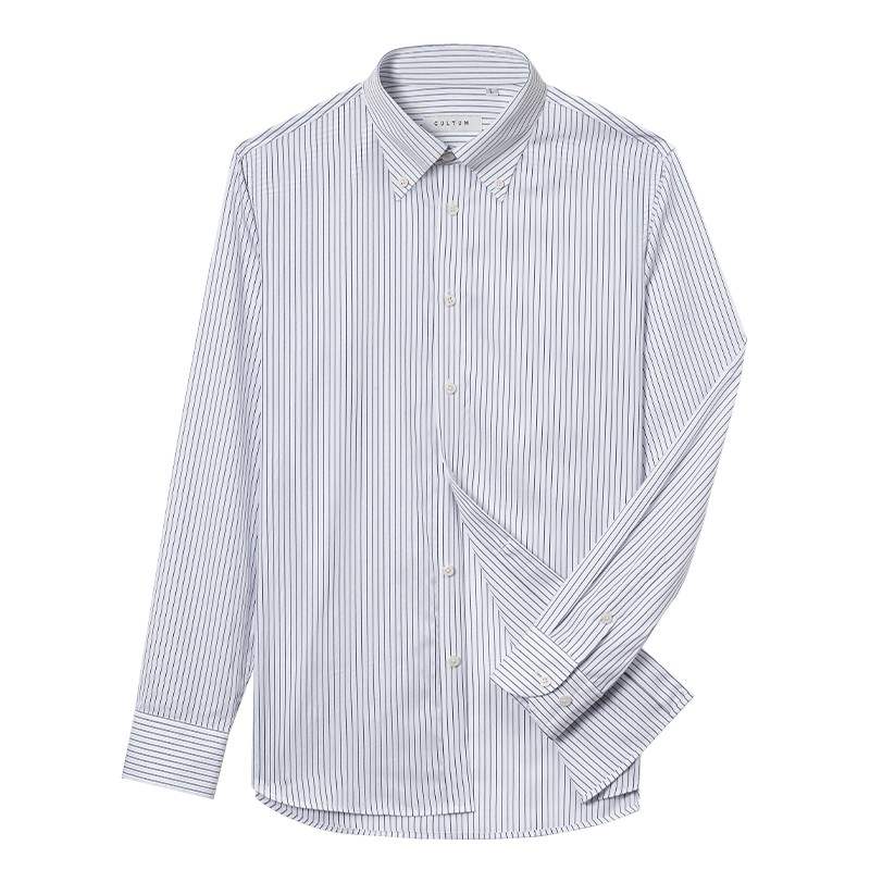 CULTUM Shirt Men's Thin Blue White Stripes