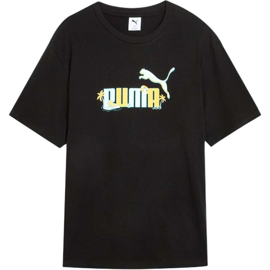 PUMA Graphic T Shirt Unisex Black 01