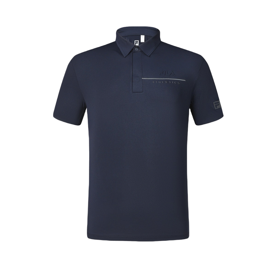 FILA Fitness Polo Shirts Men's RD Royal Blue Polo Collar Moderate Straight Fit