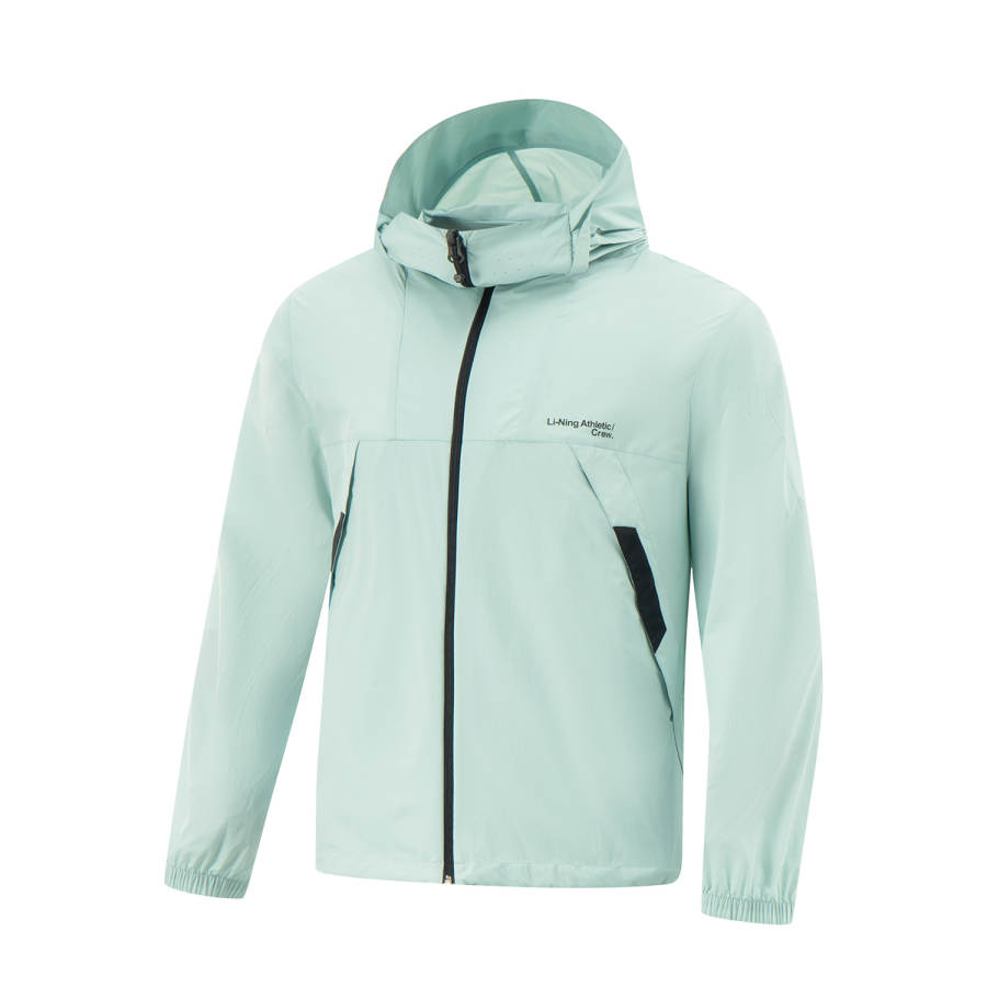 Li-Ning Li Ning Breathable UV Protection Sun Protection Clothing Unisex Mystic Gray Green