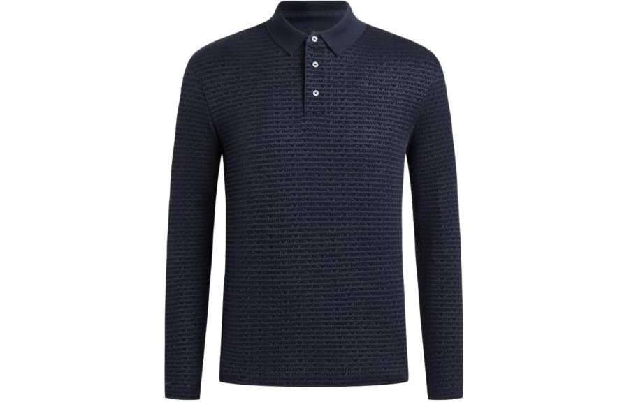 EMPORIO ARMANI SS24 Polo Shirt Men's Navy Blue