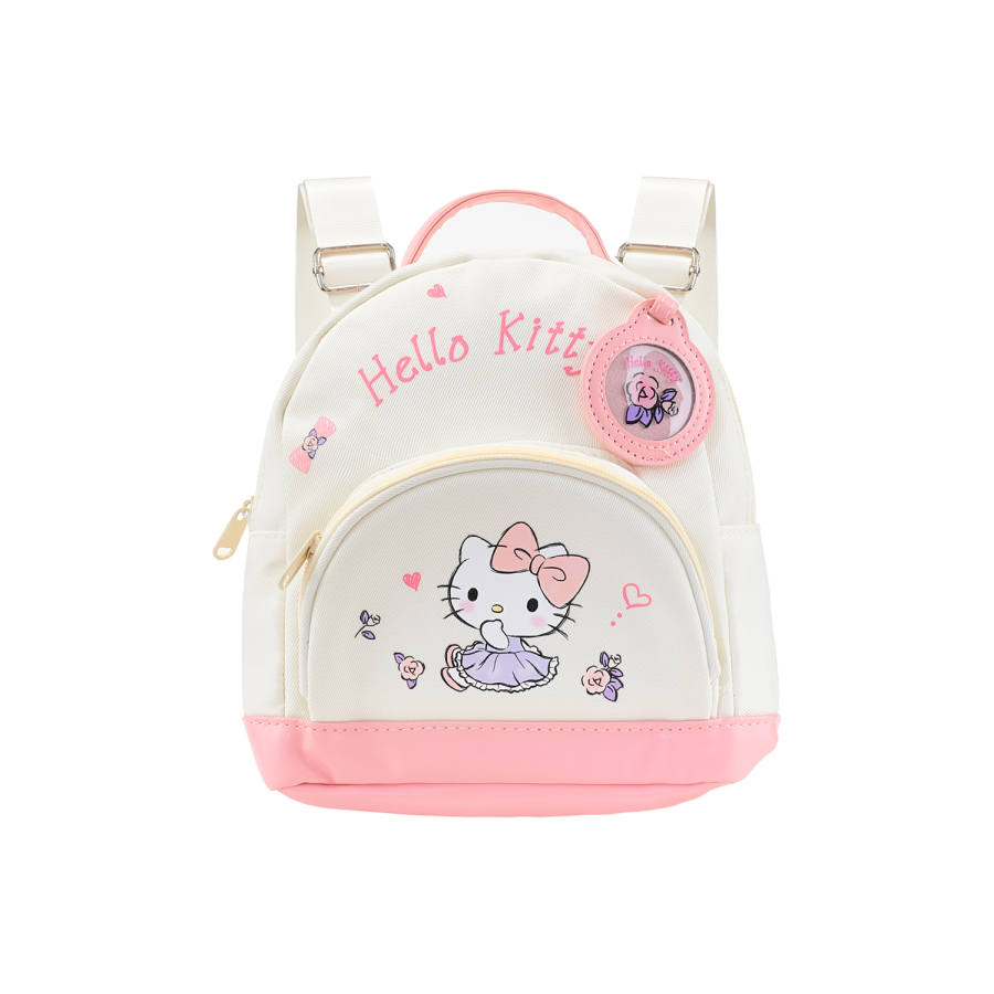 Sanrio Sanrio Hello Kitty Polyester Backpack Women's White Pink