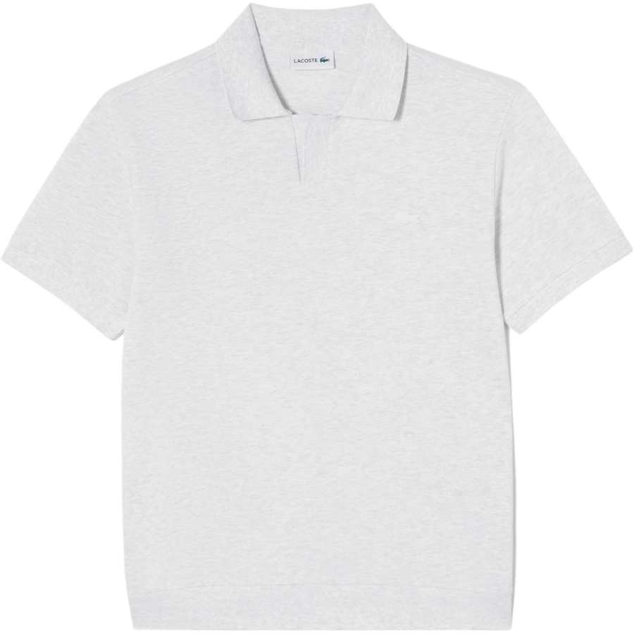LACOSTE Polo Shirts Men's White Polo Collar Moderate