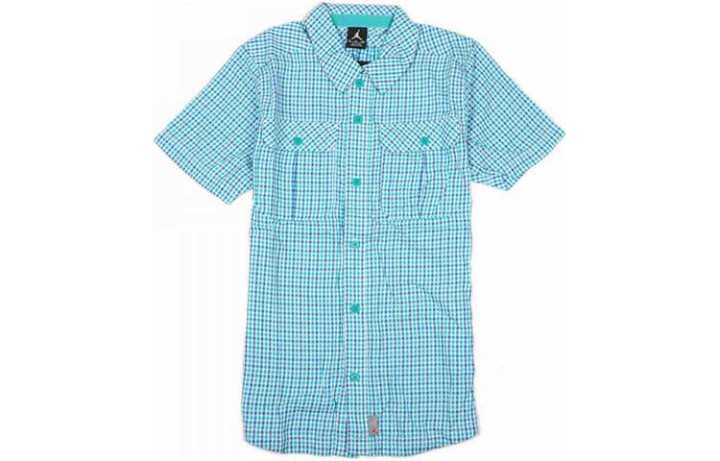 Jordan Jordan Shirts Men's Blue Lapel Moderate Shirt