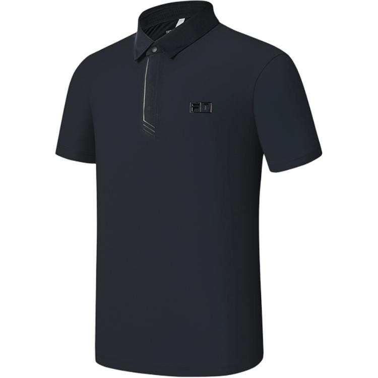 FILA Golf SS25 Polo Shirt Men's Pitch Black BK