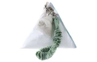 ADER ERROR Triangle Polyester With Nylon Wrist Bag Handbag Women's White
