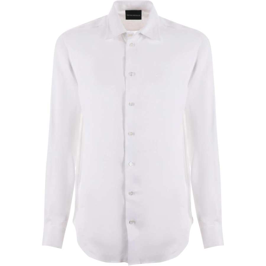 EMPORIO ARMANI Guru Collar Chambray Shirt