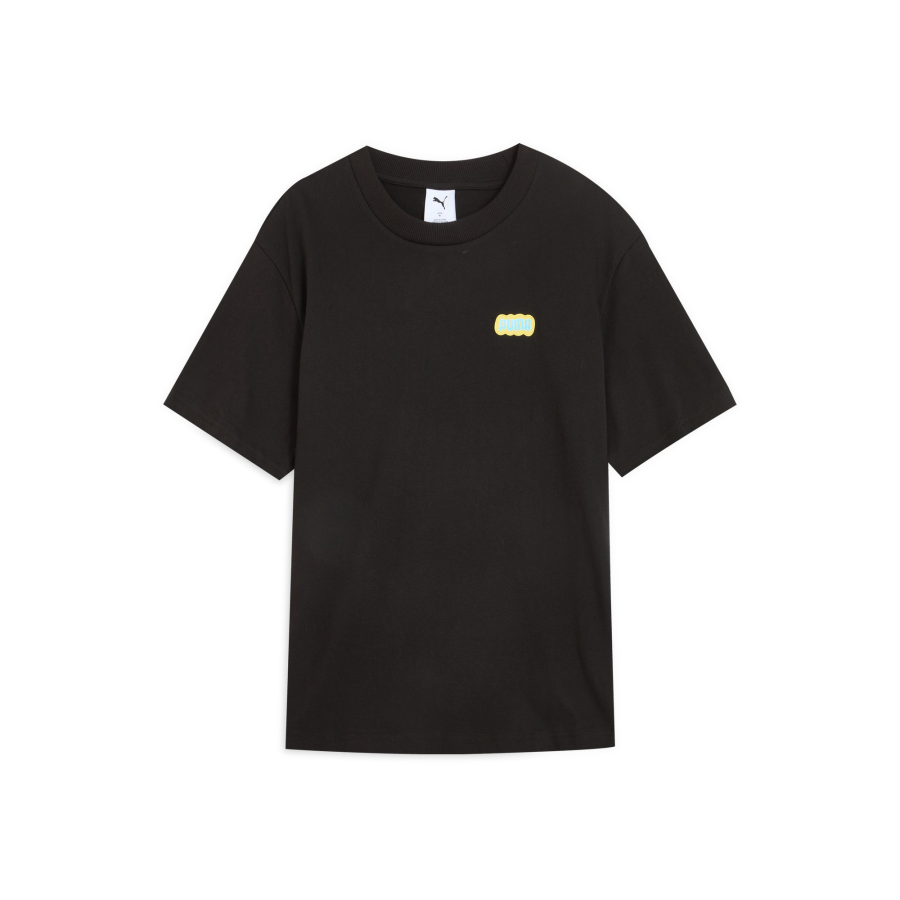 PUMA Graphic PT LOGO T Shirt Men's Black 01
