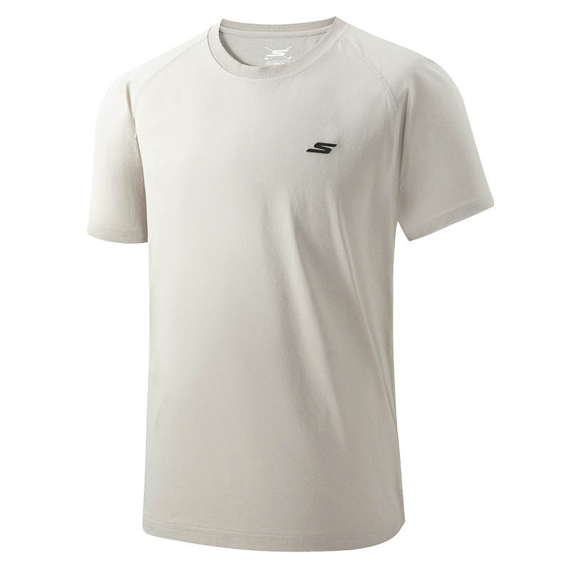 Skechers T Shirts Men's Khaki 00XE Crew Neck Thin