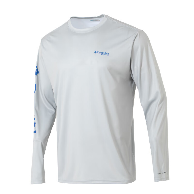 Columbia T Shirts Men's Gray Crew Neck Moderate
