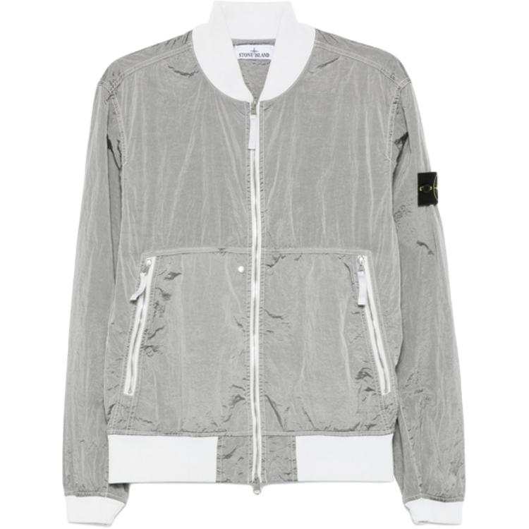 STONE ISLAND STONE ISLAND Logo Patch Zipped Jacket