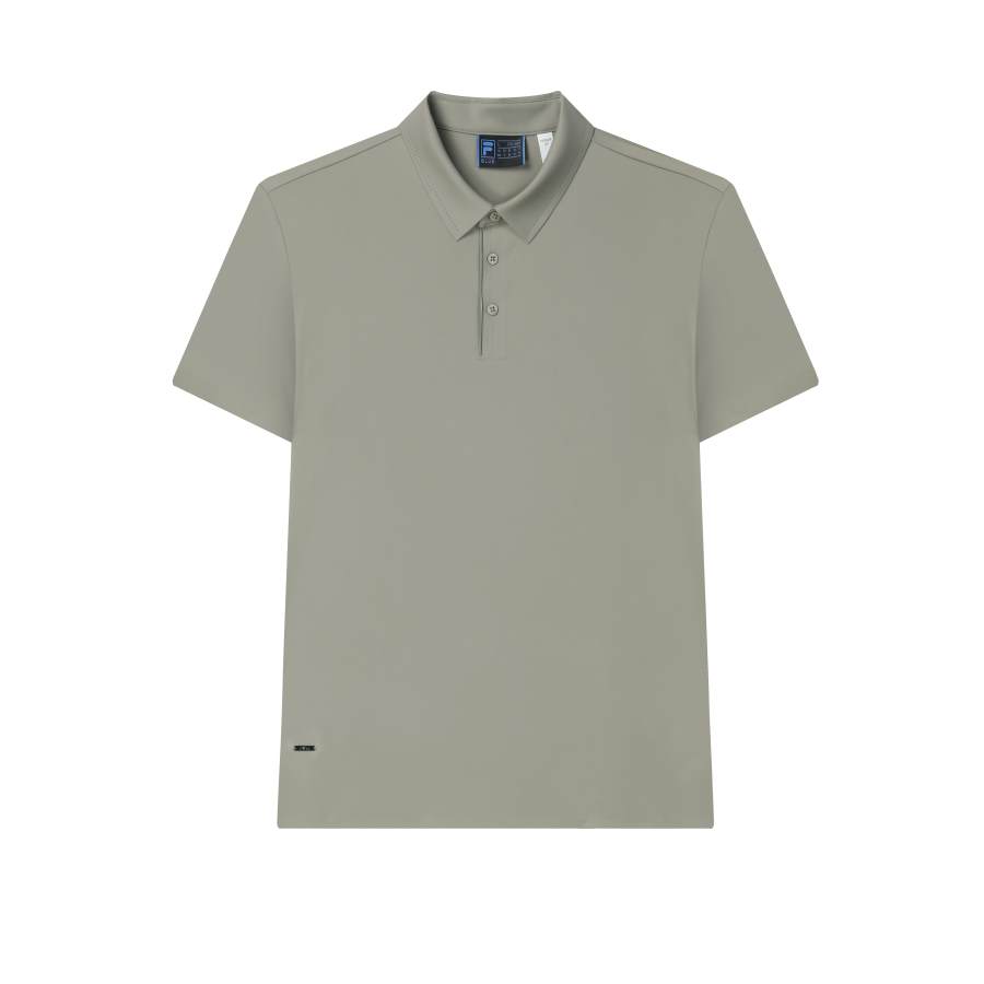 FILA Polo Shirts Men's Taupe Polo Collar Moderate Straight Fit