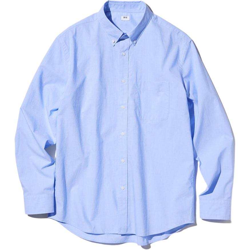 UNIQLO Shirts Unisex Lake Blue Lapel Moderate Other