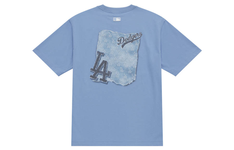 MLB MLB MONOGRAM SS25 T Shirt Unisex Dark Sky Blue