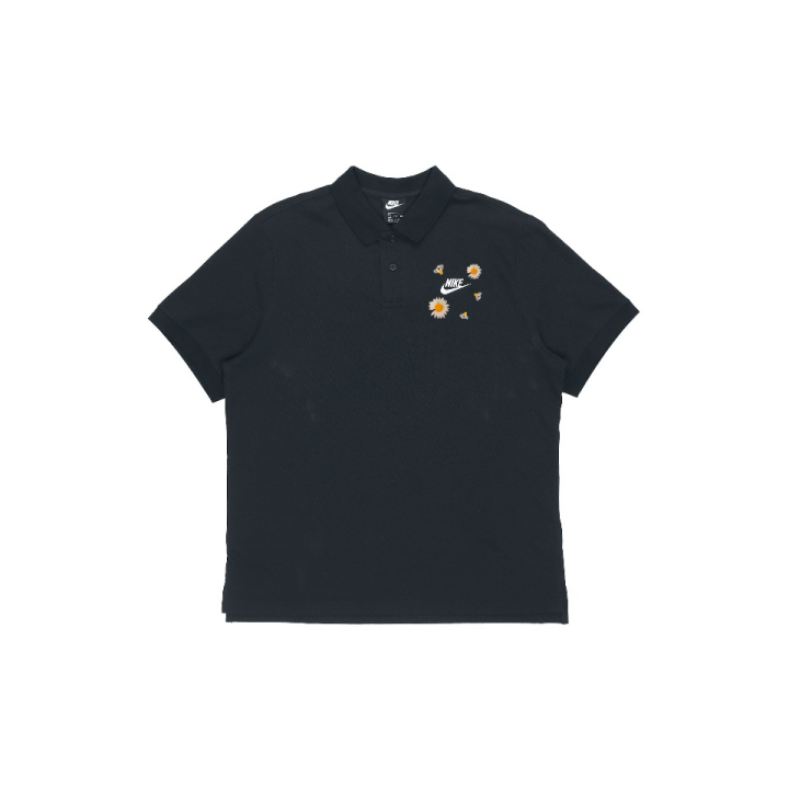 Nike Nike Polo Shirts Unisex Black Polo Collar Moderate Straight Fit