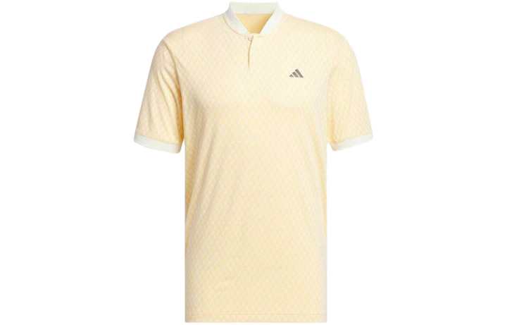 Adidas Adidas Polo Shirts Men's Yellow Polo Collar Moderate Straight Fit