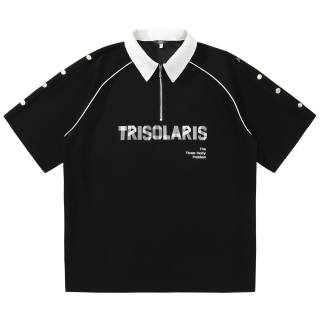 THREE-BODY THREE BODY Polo Shirts Unisex Lapel Moderate Straight Fit