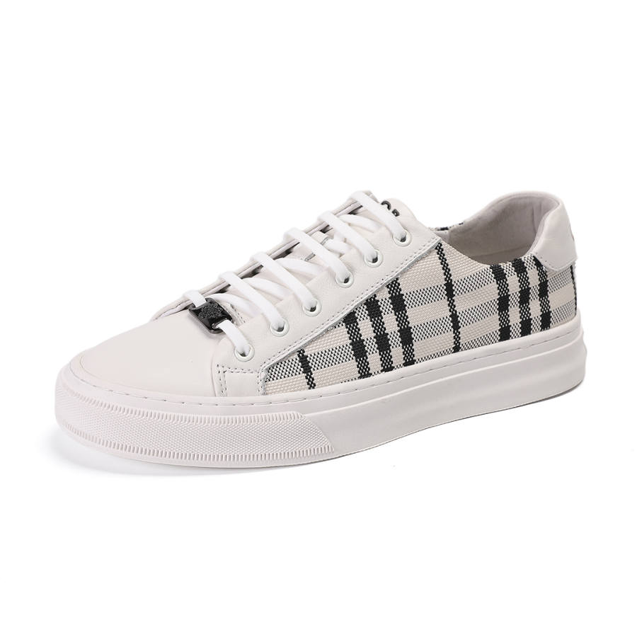 XIMO BULL Top Grain Cow Leather Low top Skateboard Shoes Men's