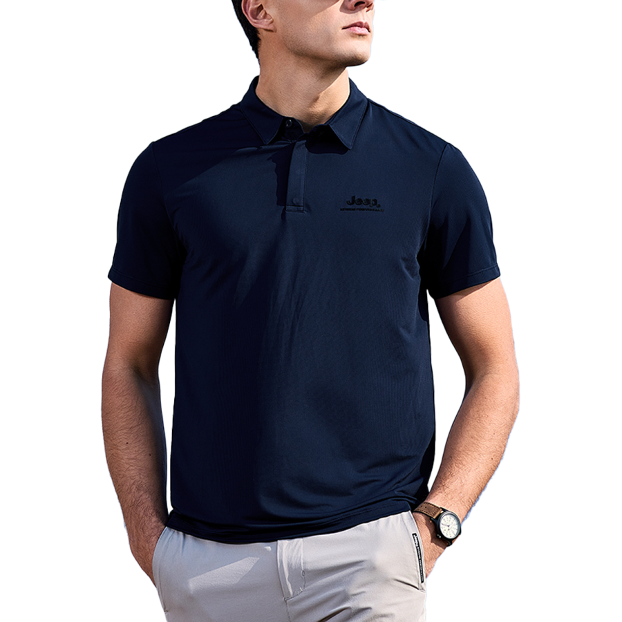 Jeep Polo Shirts Men's Polo Collar Thin Straight Fit