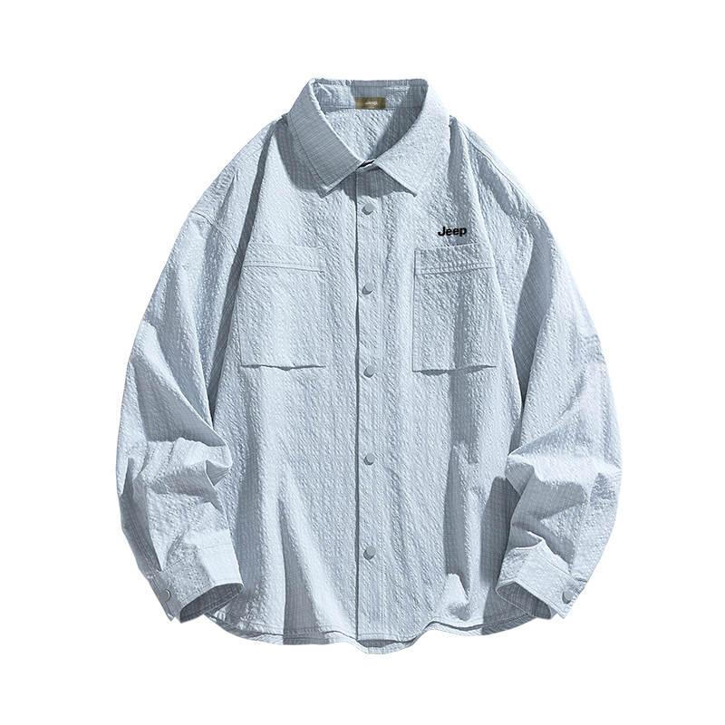 Jeep Jeep Shirts Unisex Lapel Moderate Workwear