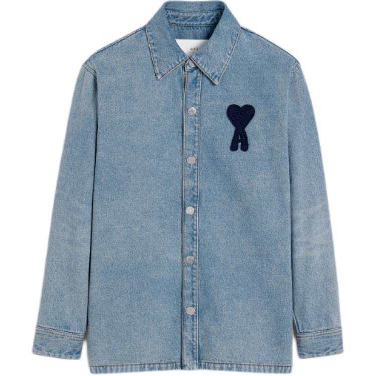 AMIPARIS Paris Ami De Coeur Denim Overshirt