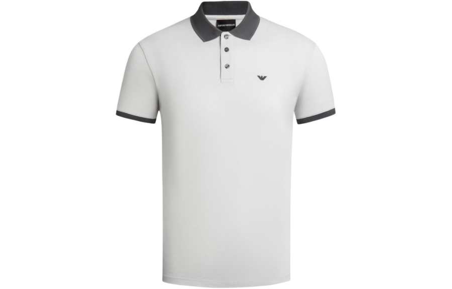 EMPORIO ARMANI SS24 Polo Shirt Men's Gray