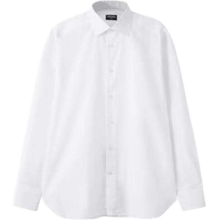 Ermenegildo Zegna Shirts Men's White Lapel Moderate Other