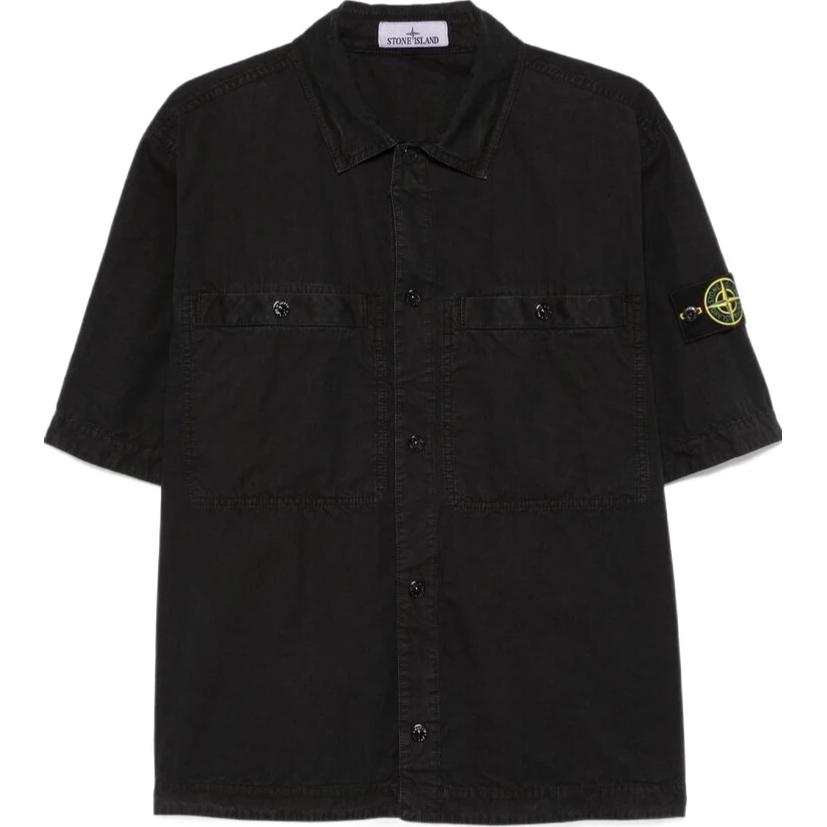 STONE ISLAND Compass Patch Short Sleeved Shirt