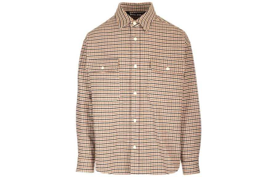 PALM ANGELS Palm Angels plaid-checked button-up shirt