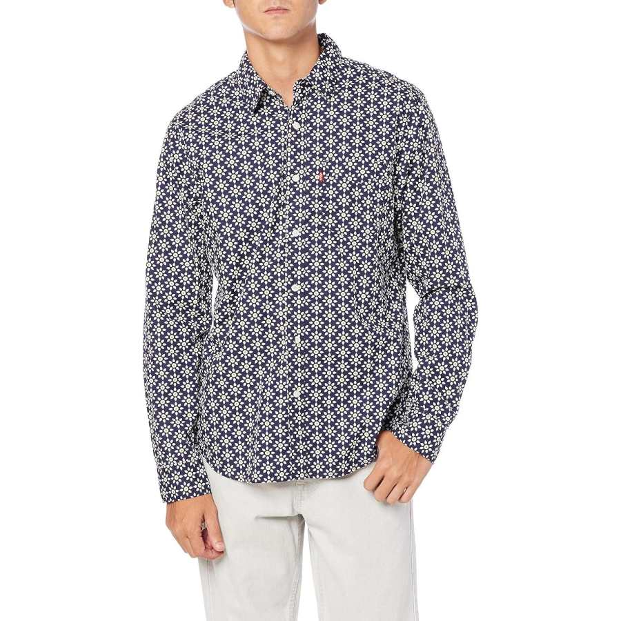 Levis Levis Shirts Men's Black Pointed Collar Moderate Other