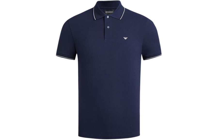 EMPORIO ARMANI SS24 Polo Shirt Men's Navy Blue