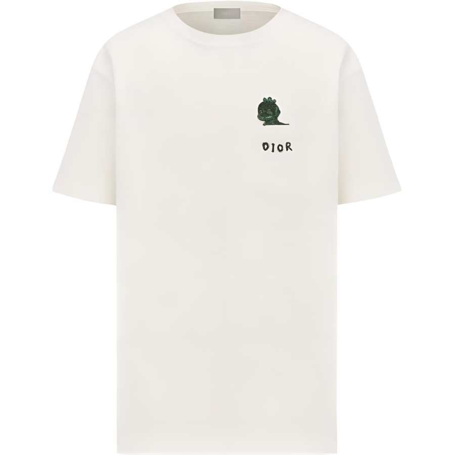 DIOR T Shirts Men's Crew Neck Moderate Straight Fit