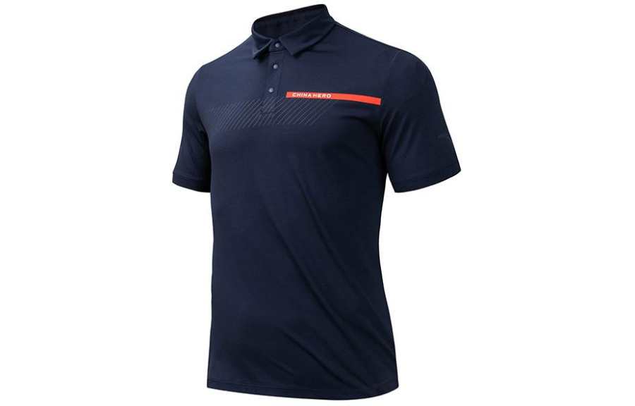 Anta Variety Training Collection Polo Shirt Men's Midnight Blue