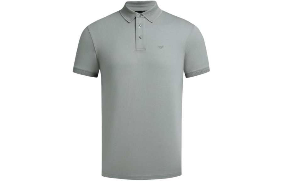 EMPORIO ARMANI SS24 Polo Shirt Men's Gray
