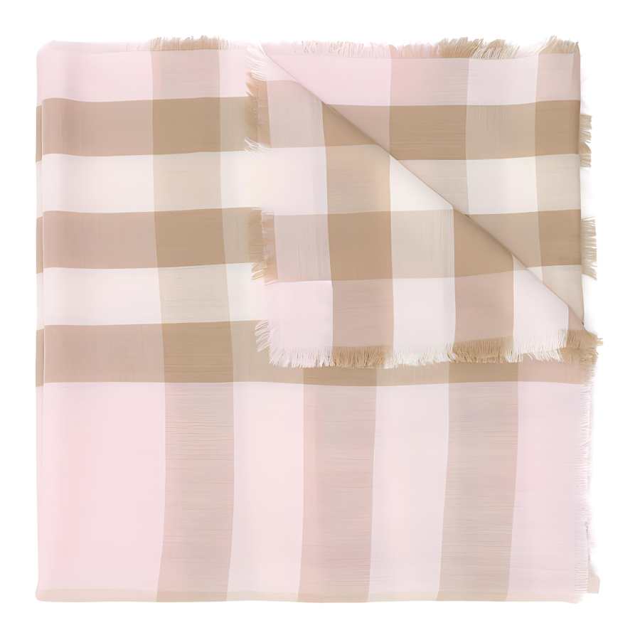 Burberry Lightweight Check Cashmere Scarf