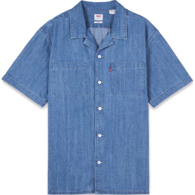 Levis Levis Shirts Men's Bright Blue Suit Collar Moderate Other