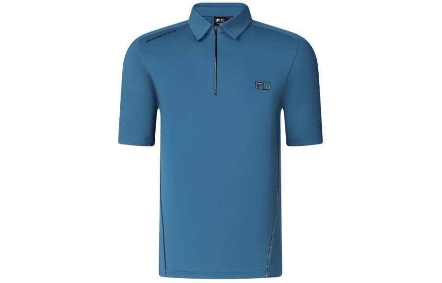 FILA Golf Polo Shirt Men's Logo Blue
