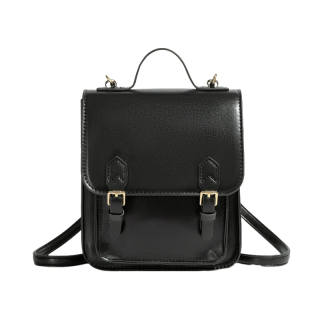 Juju Jimmy PU Leather Backpack Women's Black/Brown