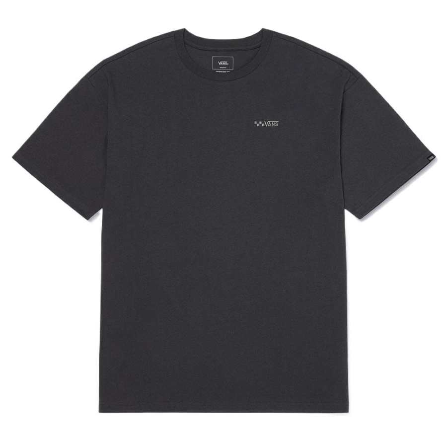 Vans T Shirts Men's Gray Crew Neck Moderate Straight Fit
