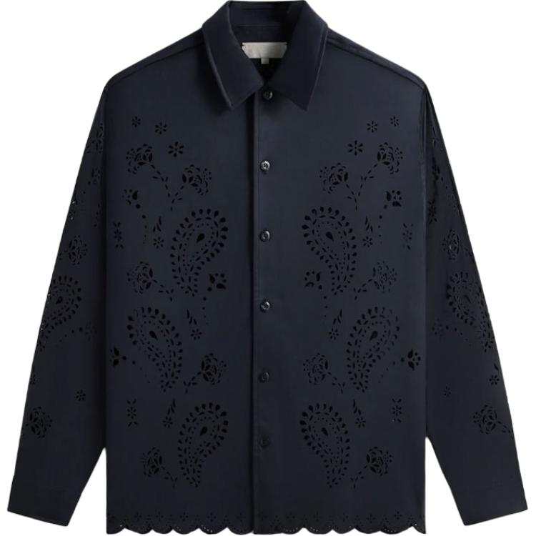 KITH KITH Isaac Microsuede Long Sleeve Buttondown