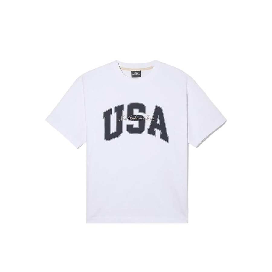 New Balance New Balance UNI USA T Shirt Unisex 10 White