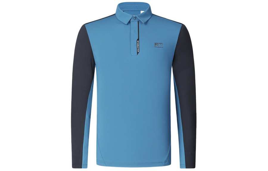 FILA Golf Polo Shirt Men's Logo Blue