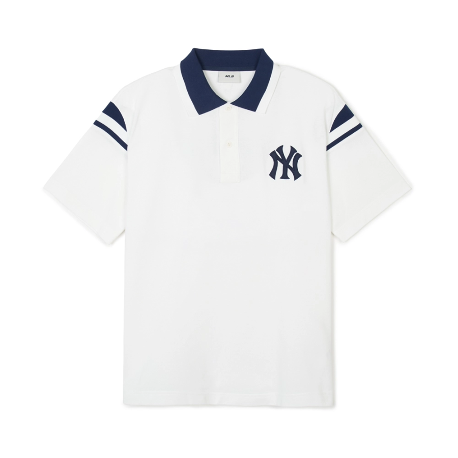 MLB MLB Polo Shirts Unisex Ivory Moderate Straight Fit