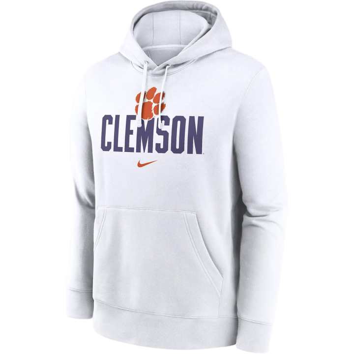 Nike Nike Clemson Tigers Primetime Club Campus Men's Nike College Pullover Hoodie