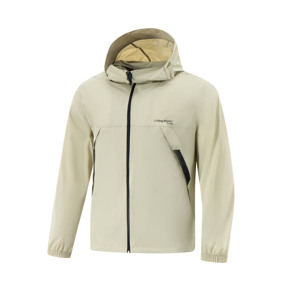 Li-Ning Li Ning Breathable UV Protection Sun Protection Clothing Men's Limewash Gray