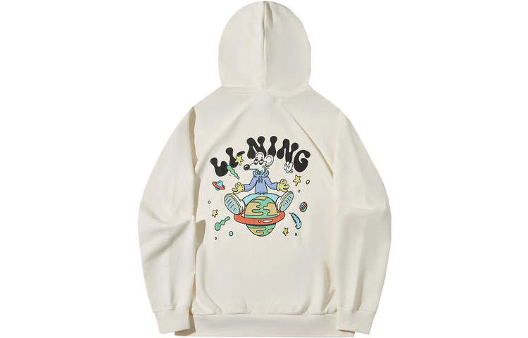 Li-Ning Li Ning x Steven Harrington Skateboard Collection Sweatshirt Men's Ecru
