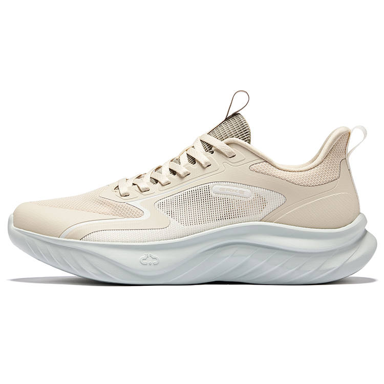 Erke Lingfeng Fabric Cushioning Breathable Cushioning Breathable Low top City Commuting Running Shoes Men's Brown
