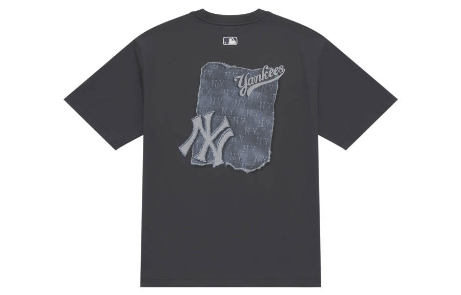 MLB MLB MONOGRAM SS25 T Shirt Unisex Charcoal Gray