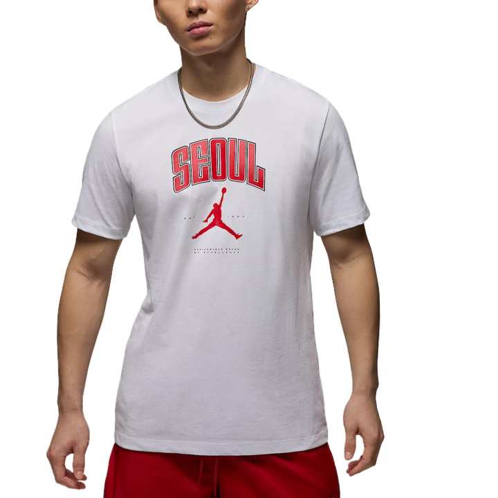 Jordan Jordan T Shirts Men's White Crew Neck Moderate